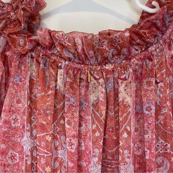 MISA LOS ANGELES Washed Rose Pink Danae Floral Blouson Mini Dress Sz XS NWT - Picture 11 of 12